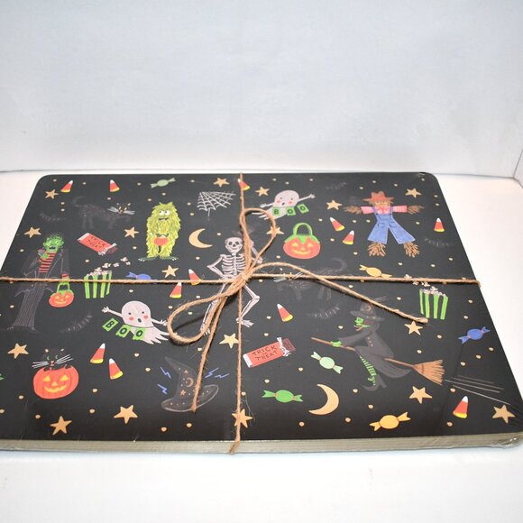 Rifle Paper Co. Halloween Parade Cork Placemats, Set of 4 #BCP005 NWT Details: T - Picture 3 of 6